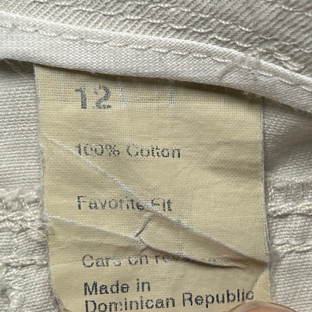 Dockers Women Khaki Chino Shorts Light Beige Stone Cotton Size 12 4.5 Inseam - Picture 9 of 9